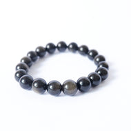 Obsidian Crystal Bracelet - Gold Sheen