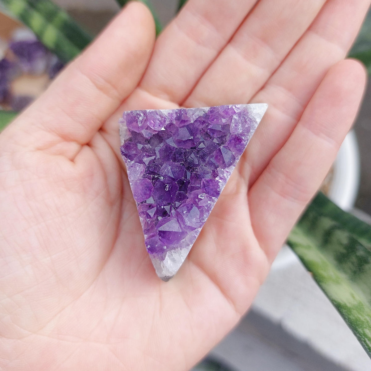 Amethyst Geode Cluster Display - SMALL