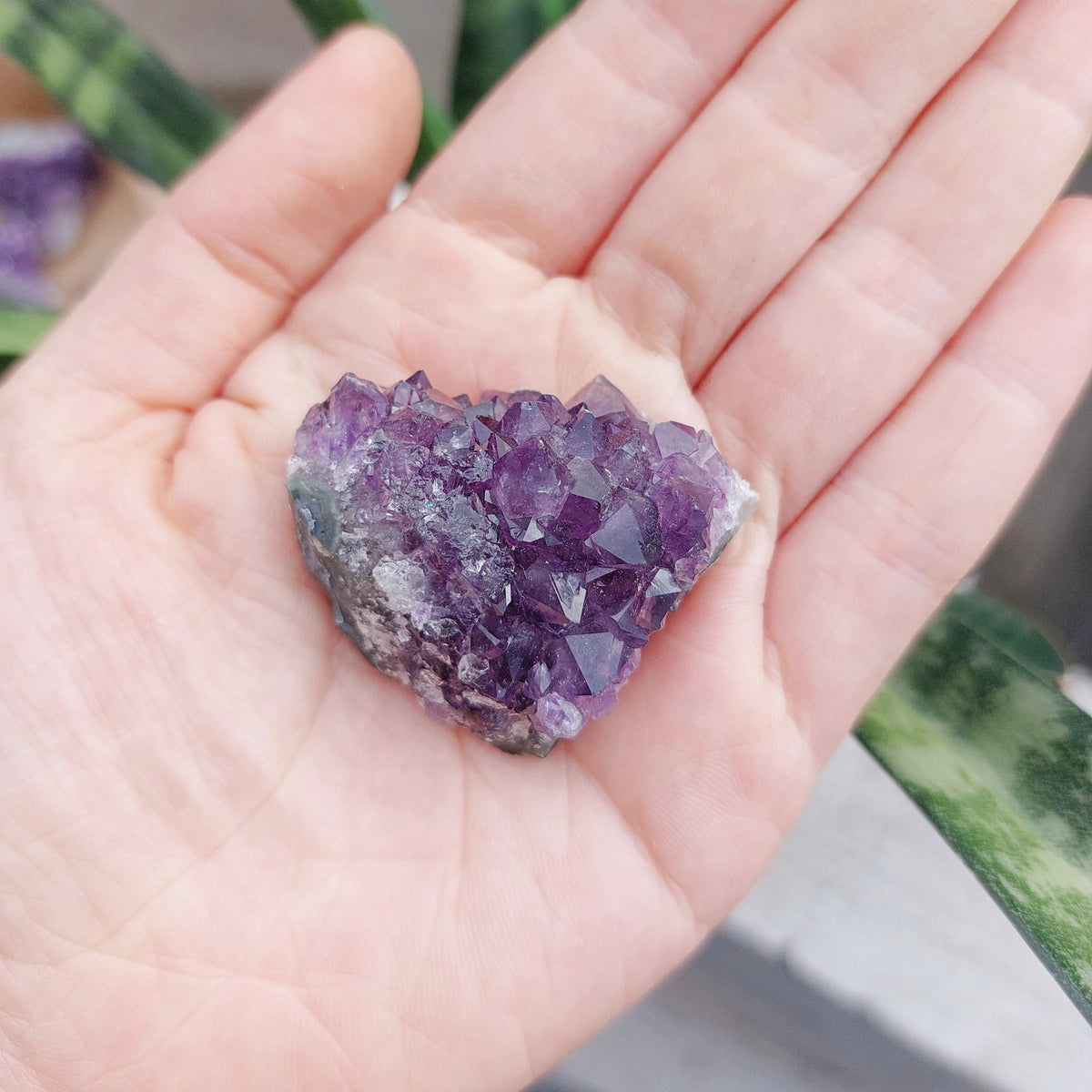Amethyst Geode Cluster Display - SMALL