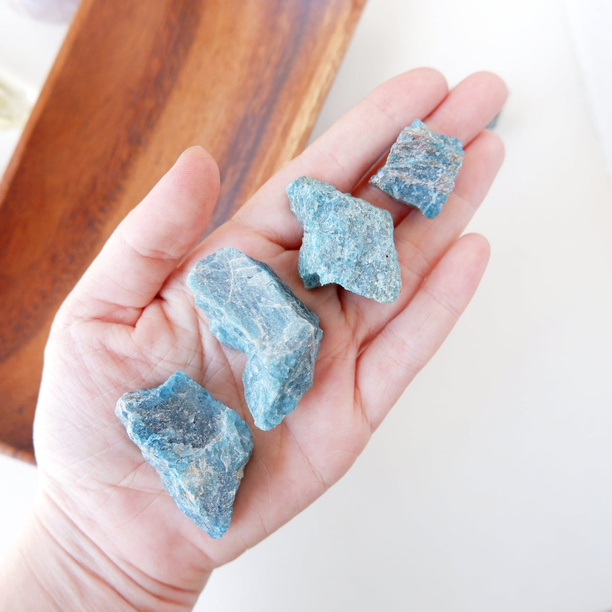 Blue Apatite Raw Stone