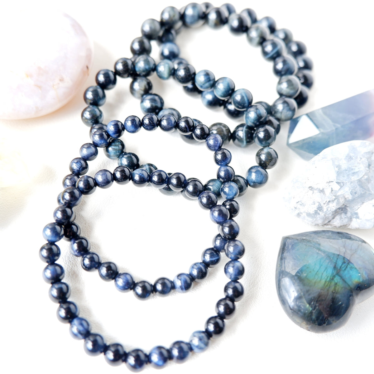 Tiger's Eye Crystal Bracelet - Blue