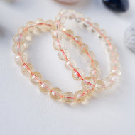 Citrine Yellow Quartz Bracelet - 8MM Faceted
