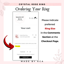 Crystal Rose Ring
