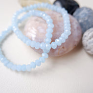 Aquamarine Rondelle Bracelet