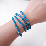 Blue Apatite Crystal Bracelet