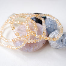 Citrine Rondelle Faceted Crystal Bracelet