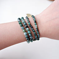 Emerald Crystal Bracelet - Faceted