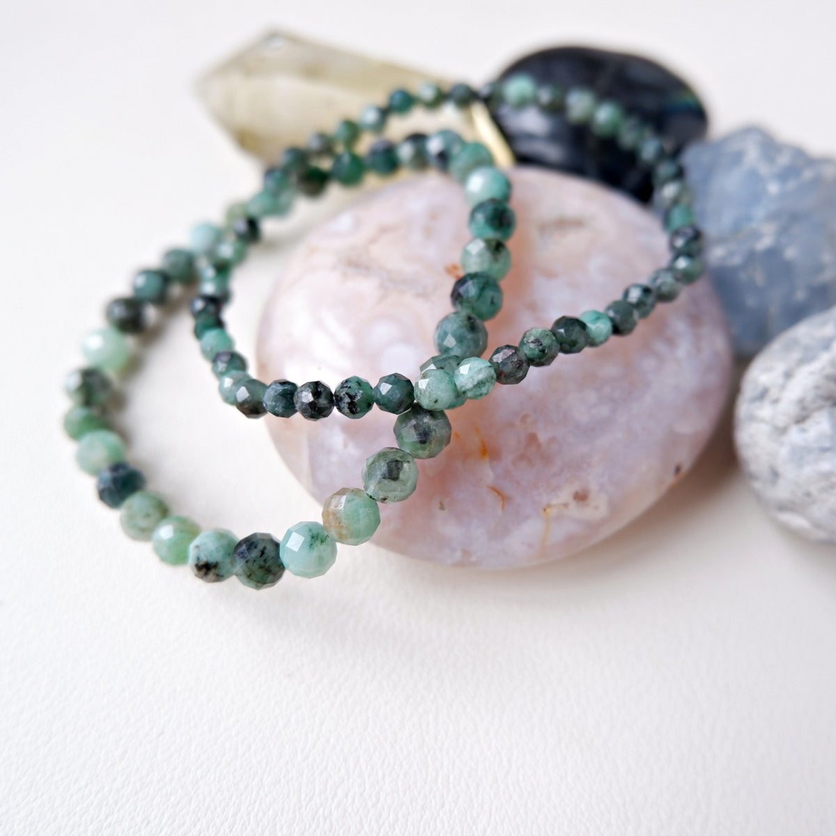 Emerald Crystal Bracelet - Faceted