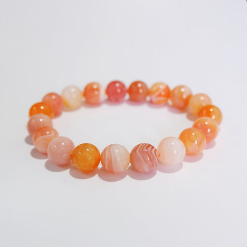 Pink Carnelian Crystal Bracelet