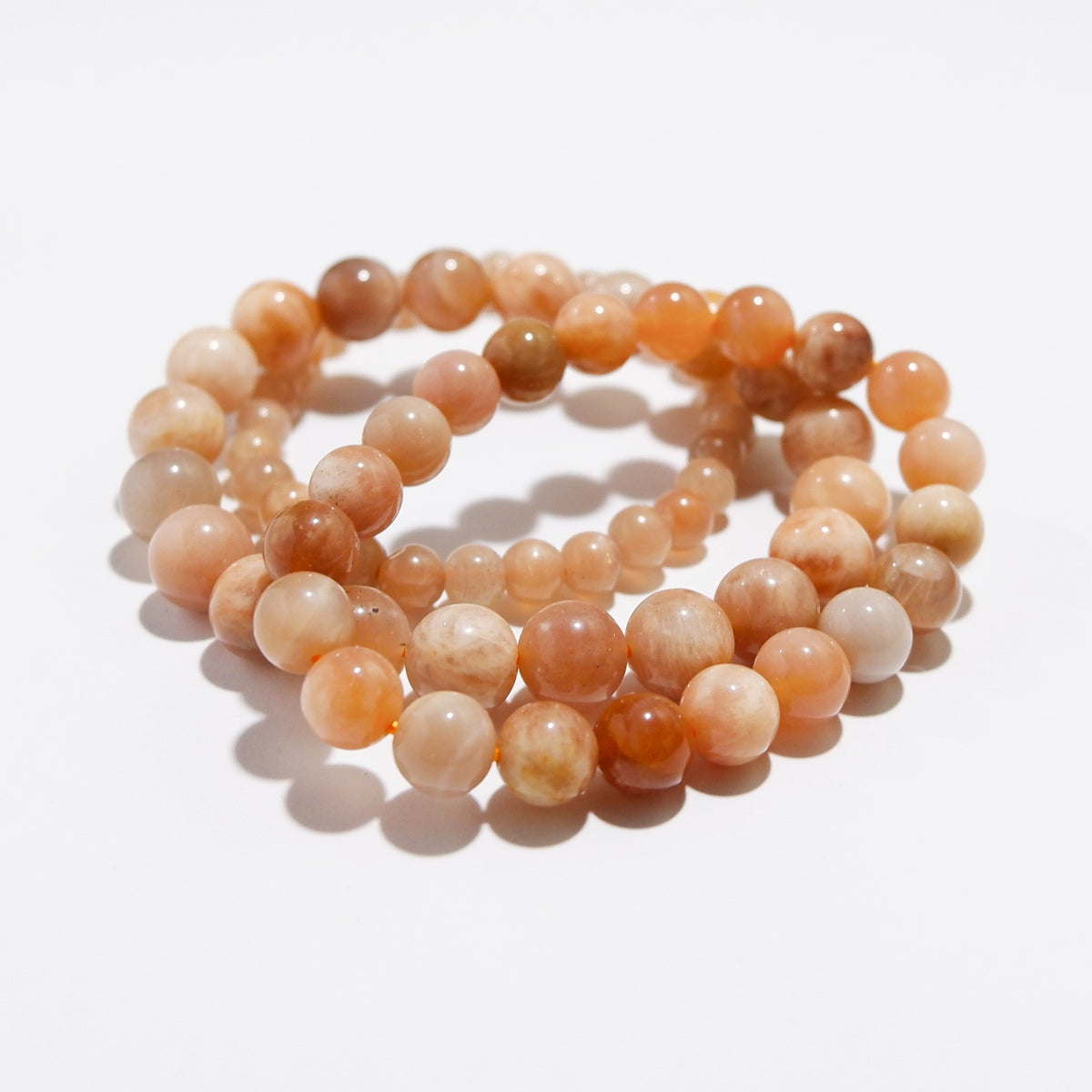 Handmade Sunstone Bracelet – Stone of Leadership | Made by KCA