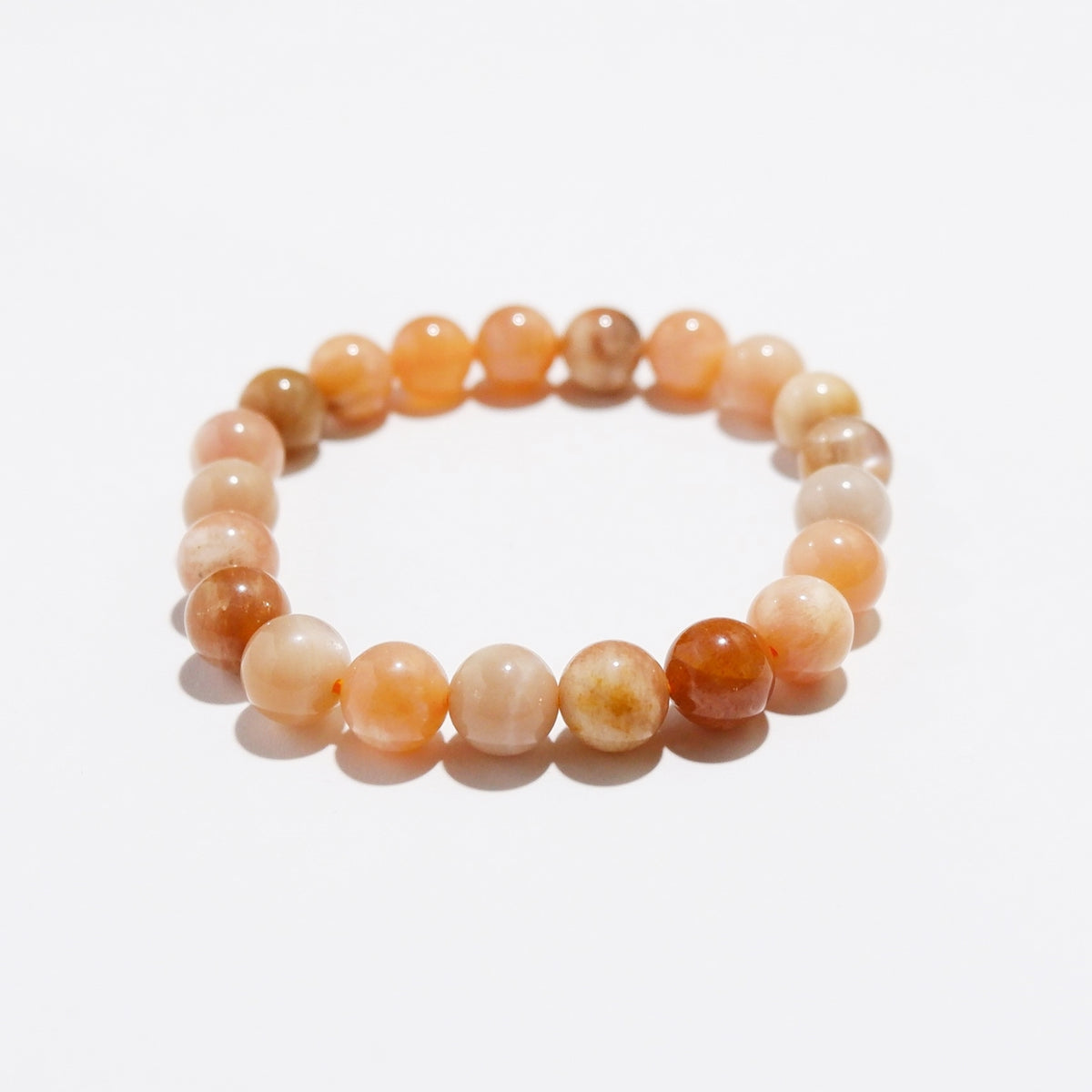 Handmade Sunstone Bracelet – Stone of Leadership | Made by KCA