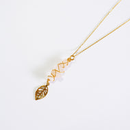 Fae Necklace - Rose Quartz