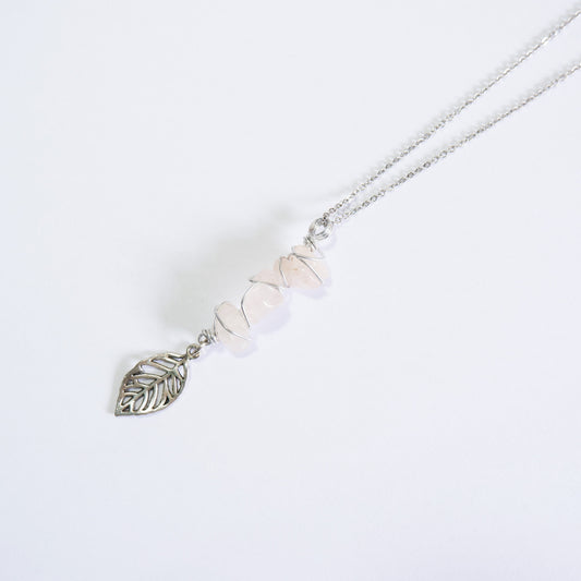 Fae Necklace - Rose Quartz