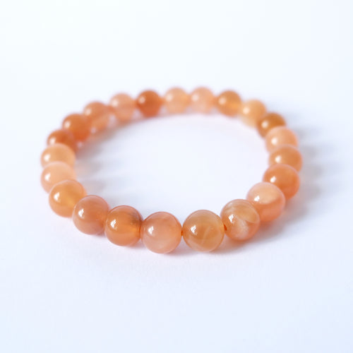 Moonstone Crystal Bracelet - Peach