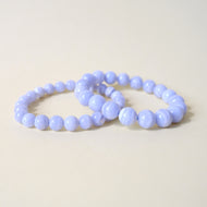 Blue Lace Agate Crystal Bracelet