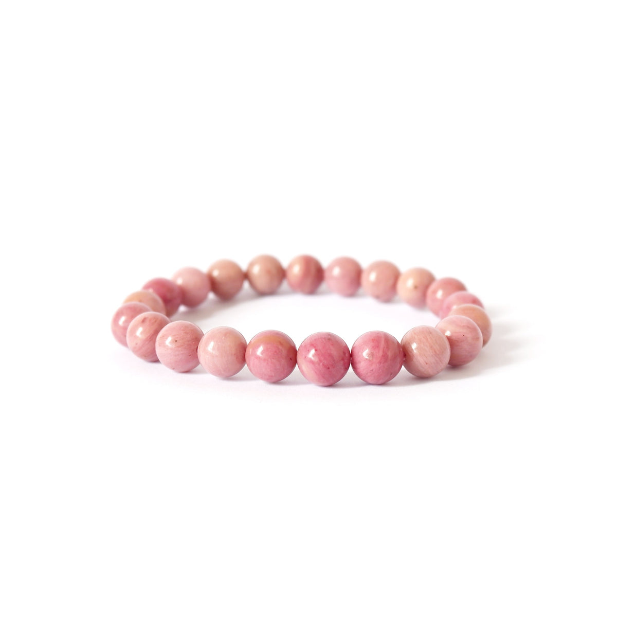 Pink Rhodonite Crystal Bracelet