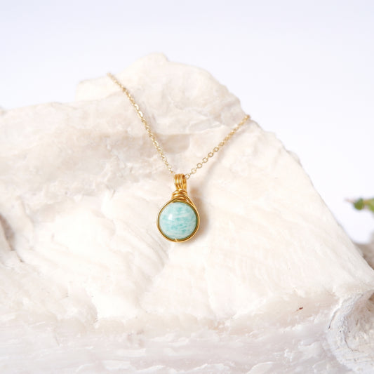 Dew Necklace - Amazonite
