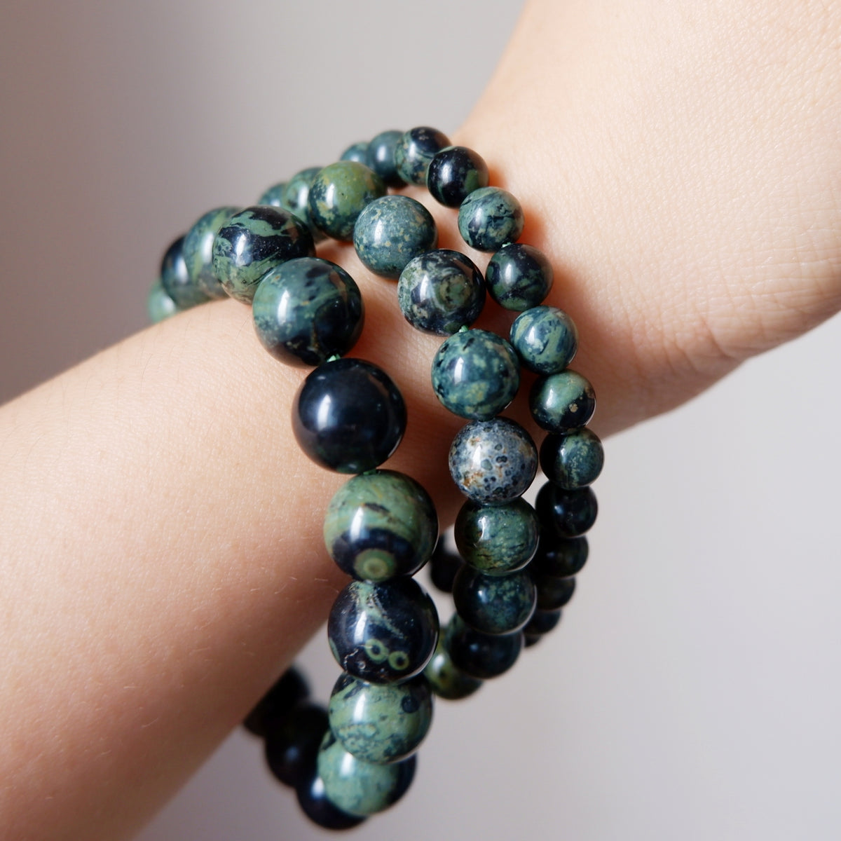Kambaba Jasper Crystal Bracelet