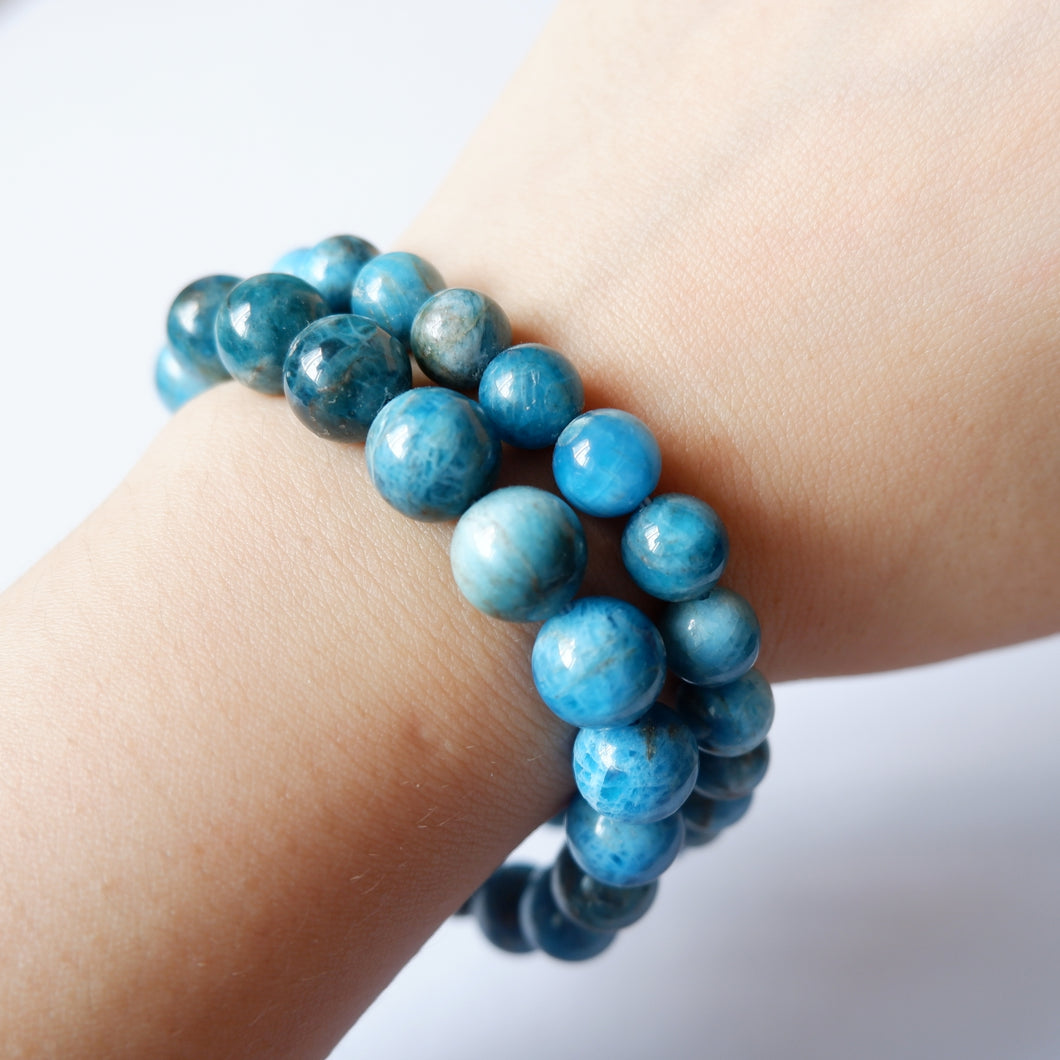 Blue Apatite Crystal Bracelet