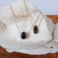 Smokey Quartz Ellipses Necklace