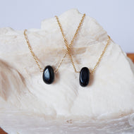Onyx Ellipses Necklace