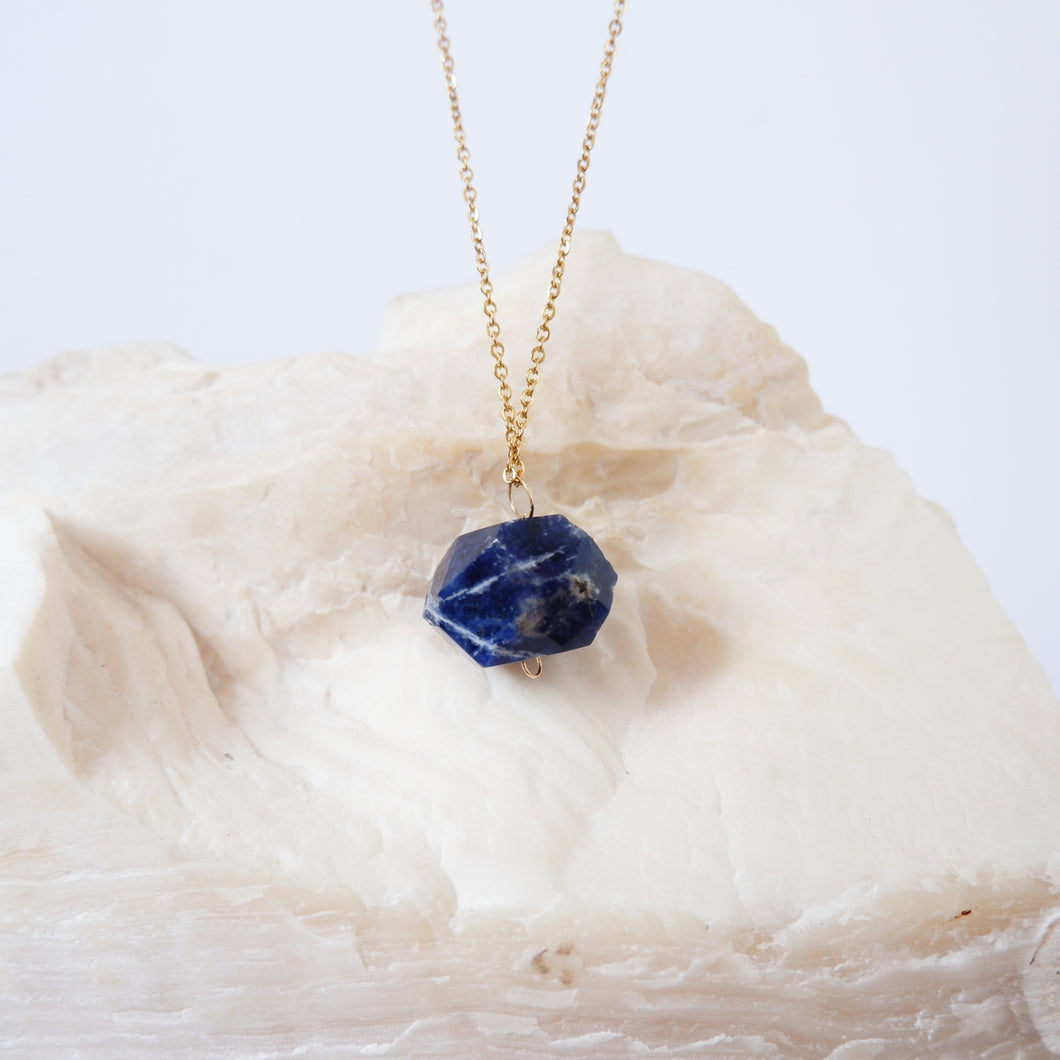 Sodalite Cubic Necklace