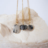 Tourmalinated Quartz Necklace