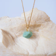 Amazonite Cubic Necklace
