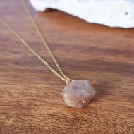 Sunstone Cubic Necklace