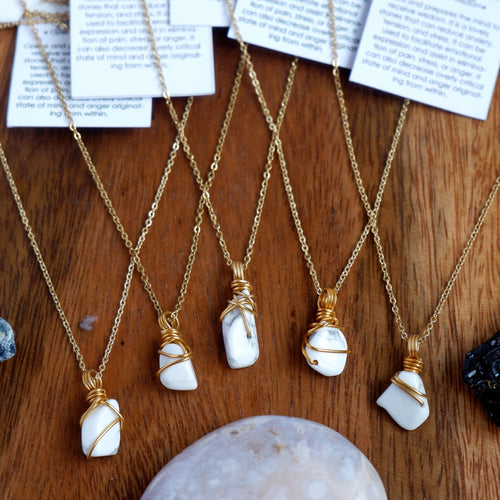 Free-form Howlite Necklace