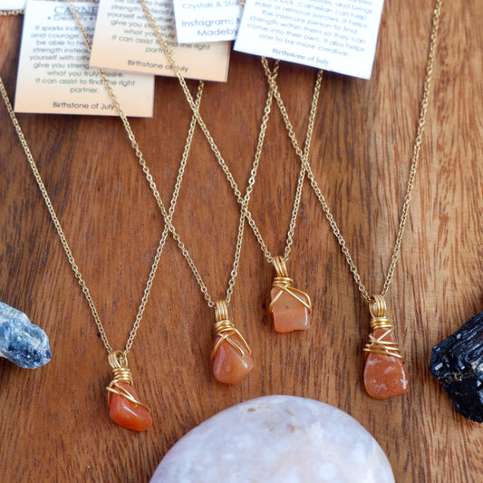 Free-form Carnelian Necklace