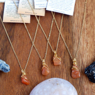 Free-form Carnelian Necklace
