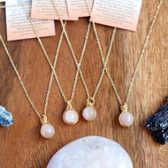 Dew Necklace - Sunstone