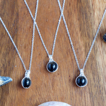 Dew Necklace - Black Obsidian, Gold Sheen