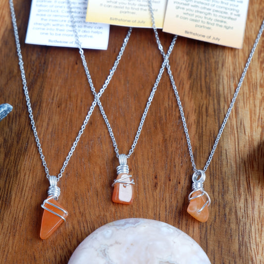 Free-form Carnelian Necklace