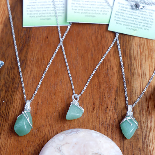 Free-form Green Aventurine Necklace