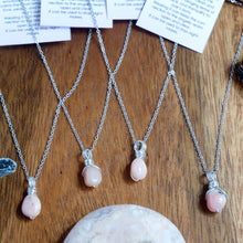 Free-form Pink Opal Necklace