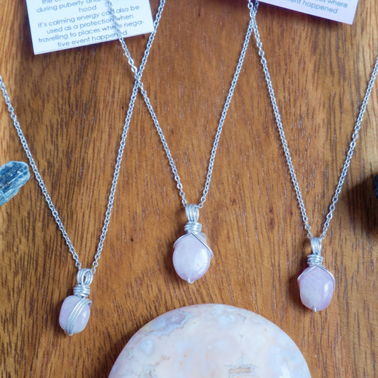 Free-form Kunzite Necklace