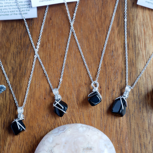 Free-form Onyx Necklace