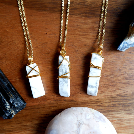Howlite Shard Necklace