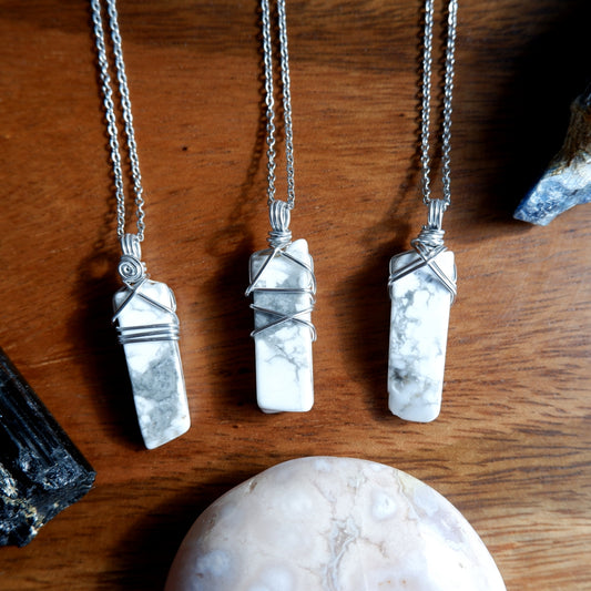 Howlite Shard Necklace