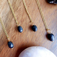 Free-form Necklace Shungite