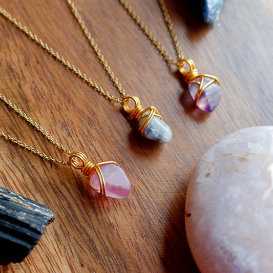 Free-form Fluorite Necklace