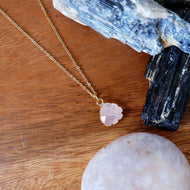 Pendant Series - Andrea Necklace Rose Quartz
