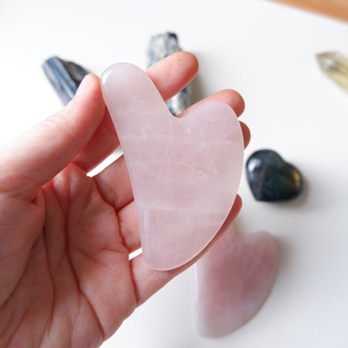 Rose Quartz Gua Sha - Face and Body Massage