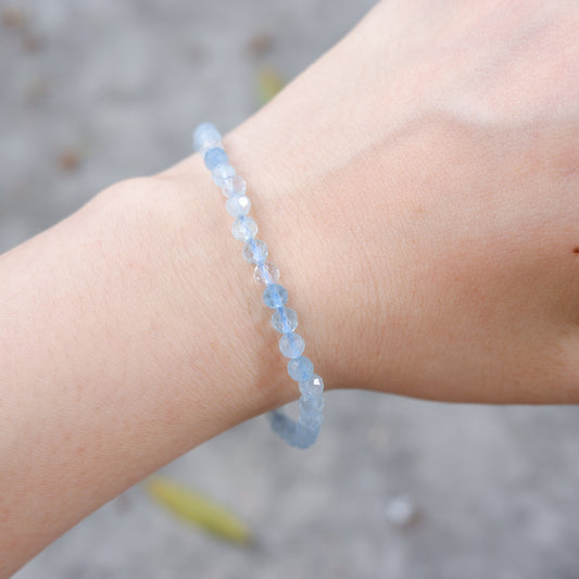 Aquamarine Bracelet - 4mm
