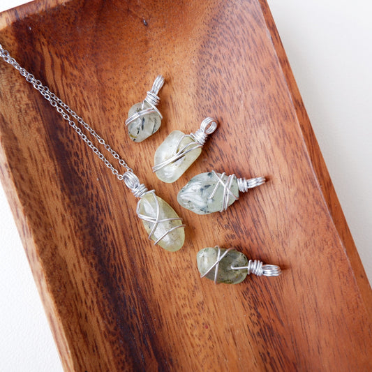 Free-form Prehnite Necklace | Healer of Healers