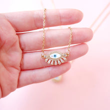 Pearl Evil Eye Necklace