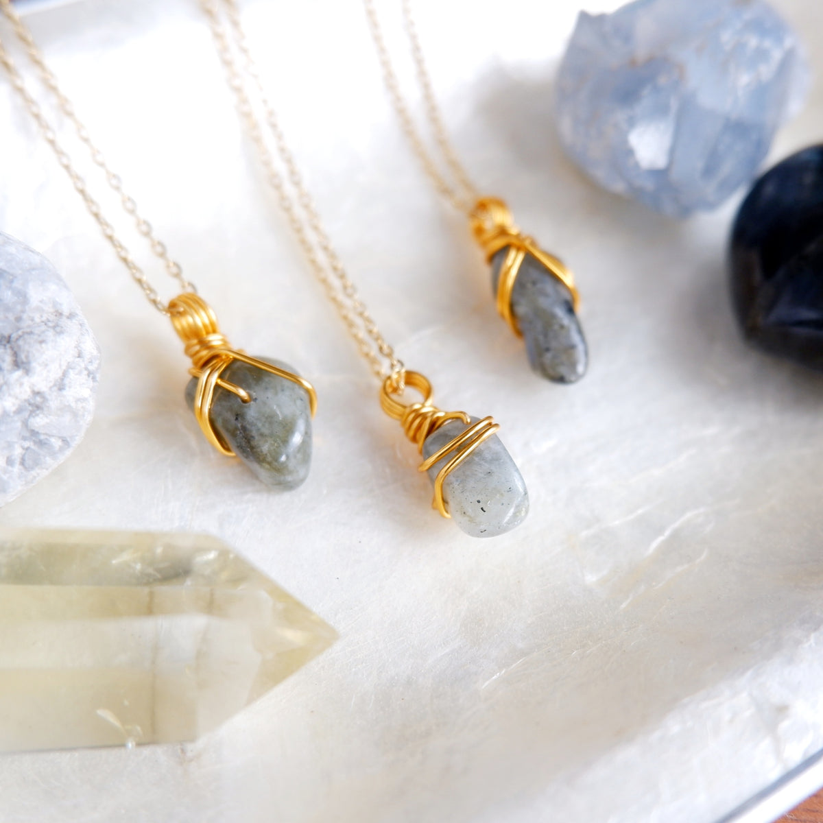 Free-form Labradorite Necklace