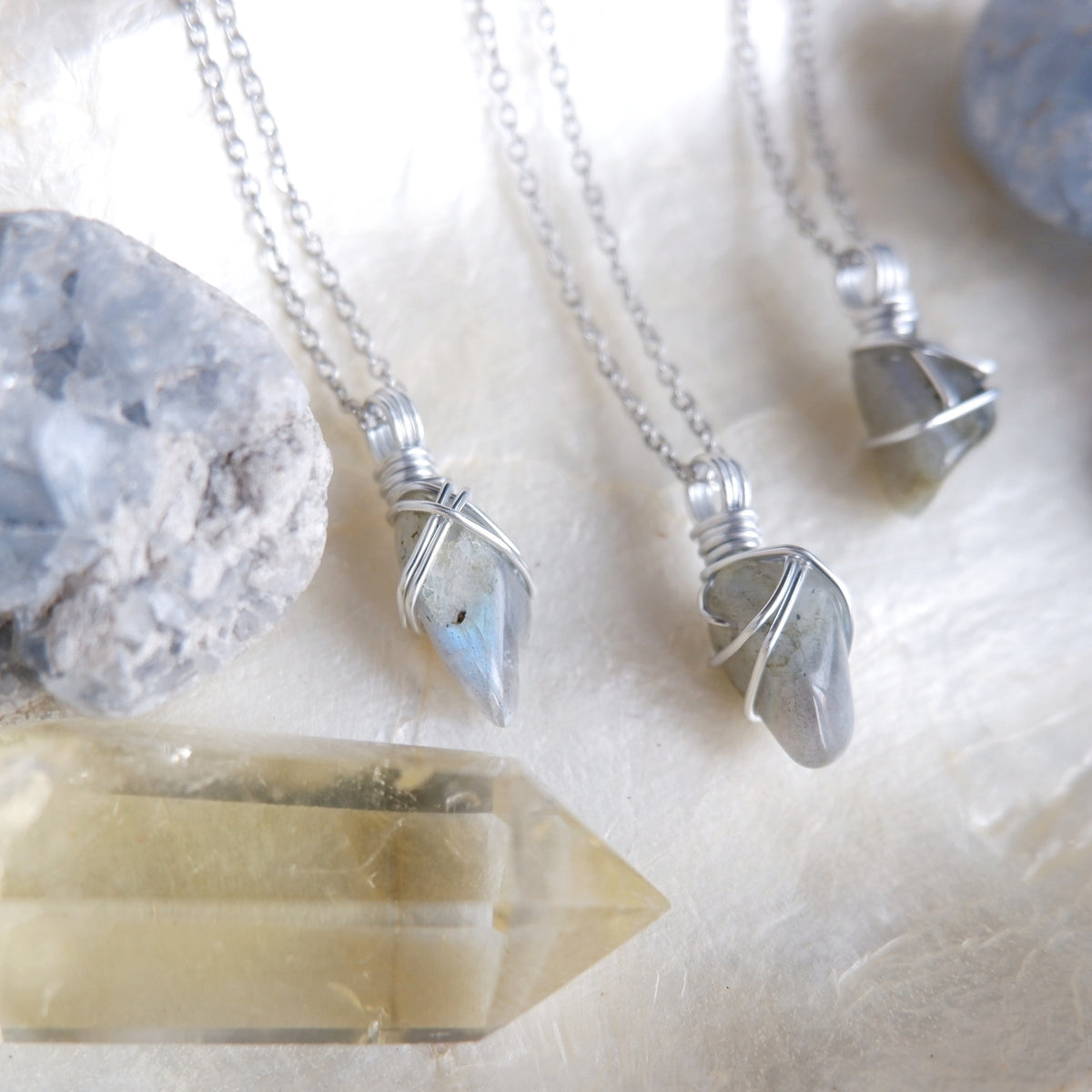 Free-form Labradorite Necklace